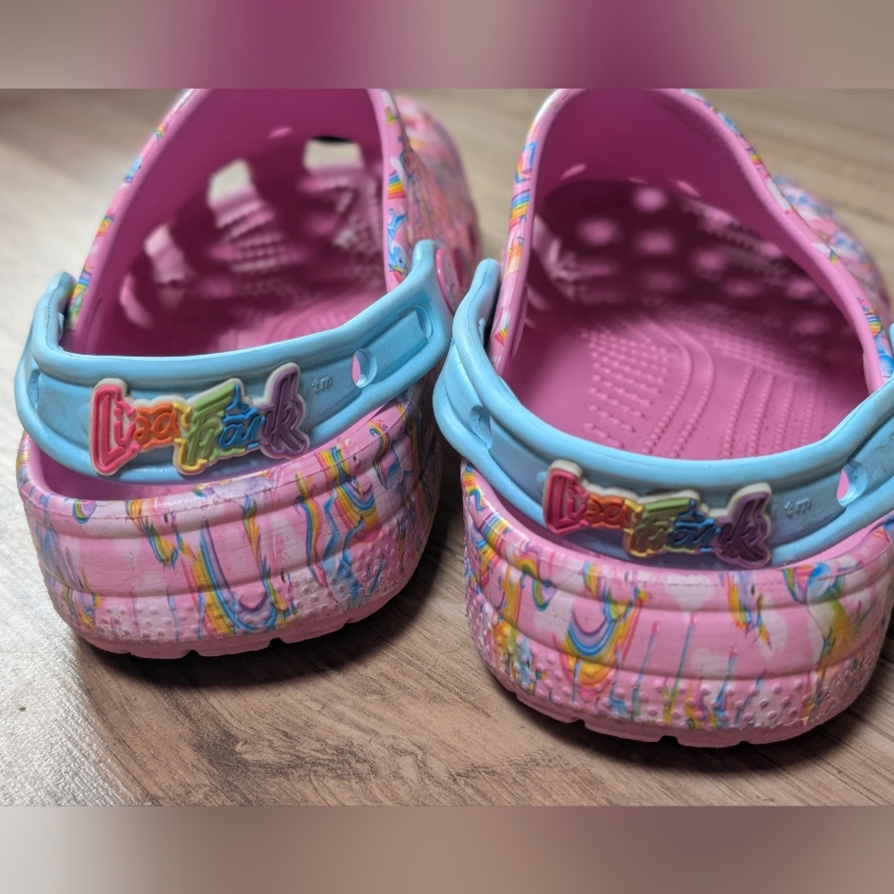 CROCS Lisa Frank Unicorn Classic Clogs Juniors Sz 4 - Picture 6 of 8